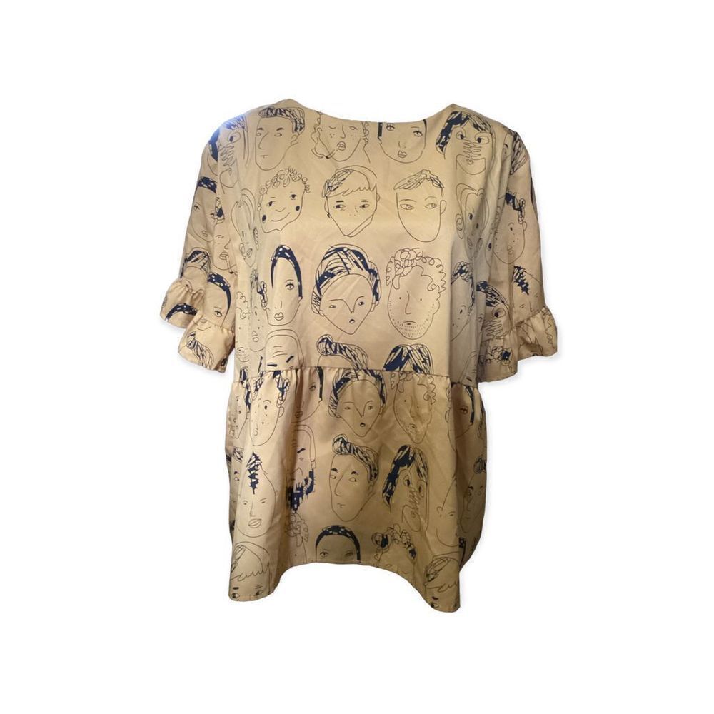 Cartoon Face Korean Style Harajuku Oversized Top XL - Picture 3 of 7